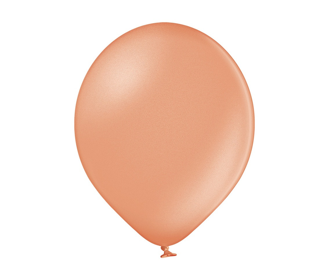 Balloons Belbal 12", B105-091, metallic rose gold, 100pcs